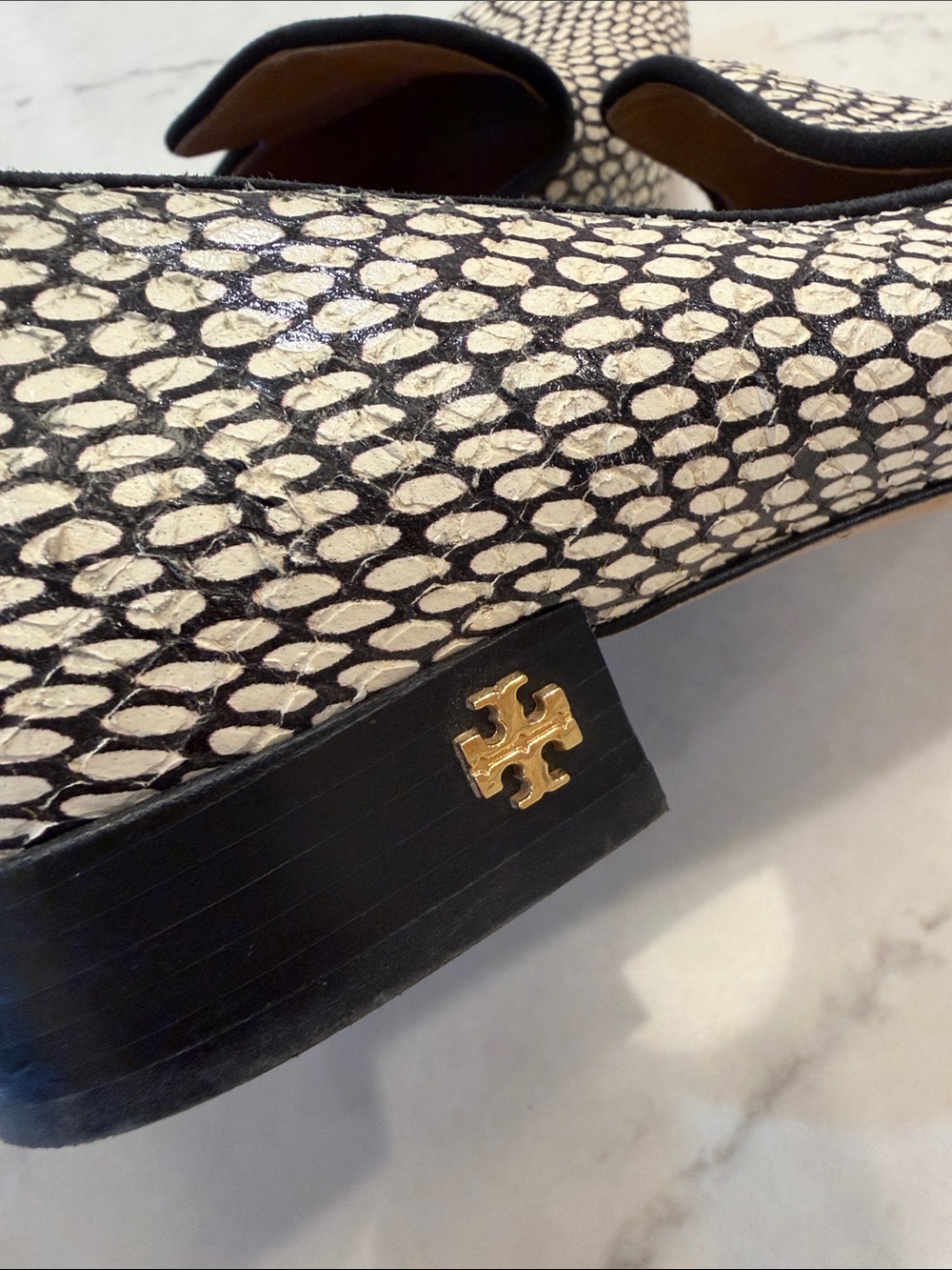 Tory Burch Pascal Pointy Toe Loafer in King Cobra Size 9 - Picture 4 of 9